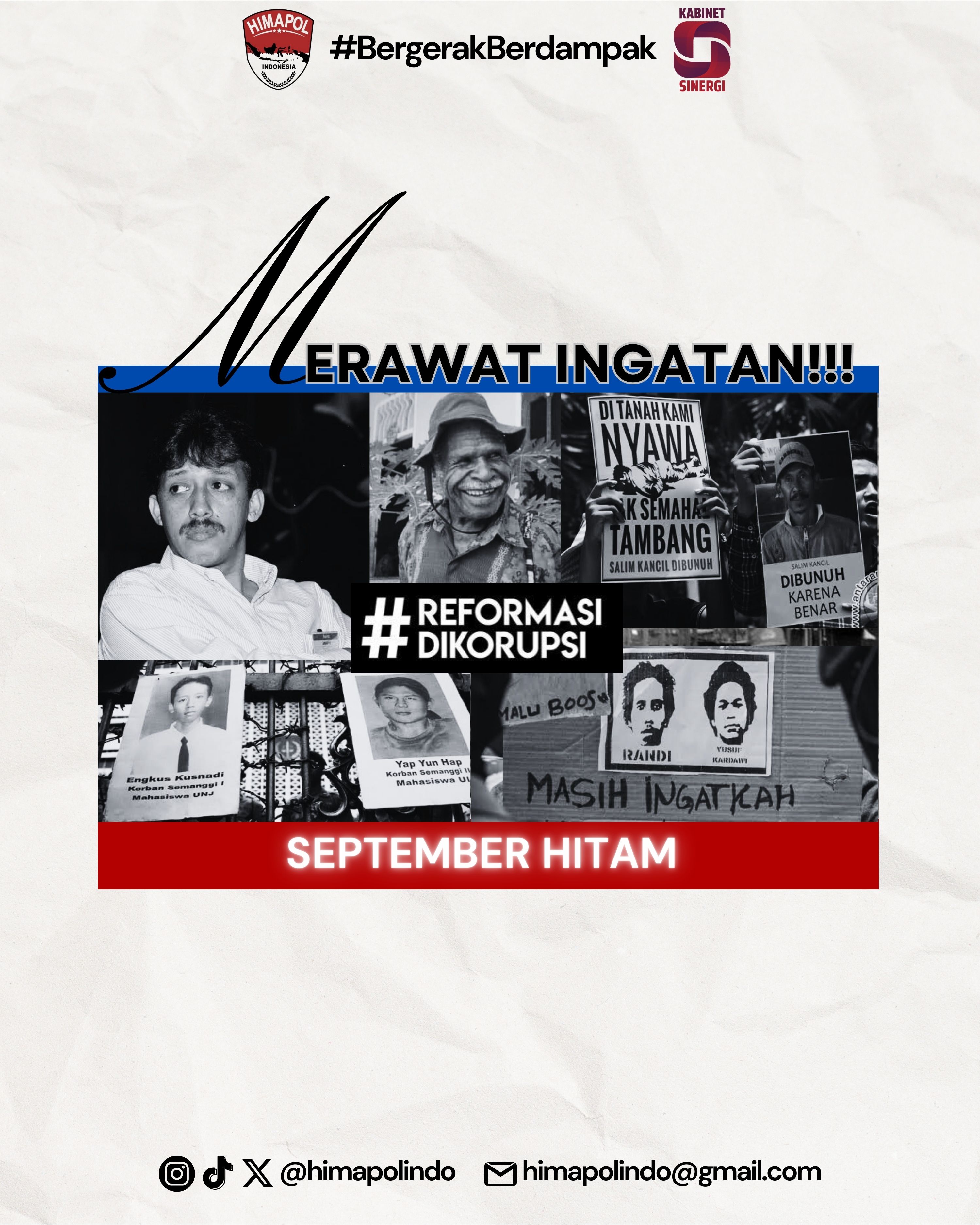 Merawat Ingatan!!! September Hitam (Problematika Hak Asasi Manusia di Negri Ini)